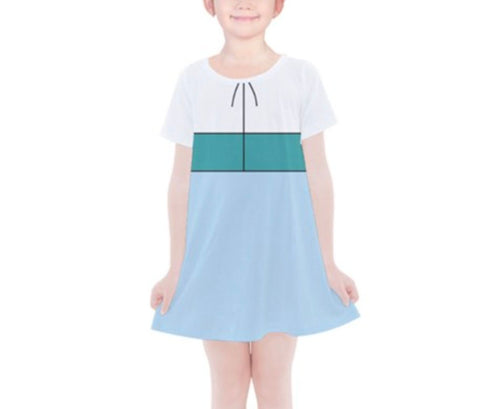 Kid's Thumbelina Inspired Short Sleeve Dress