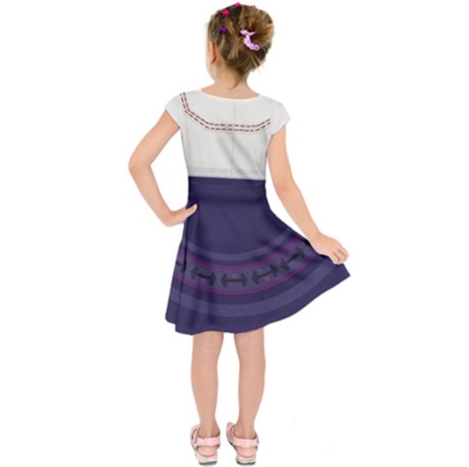 Kid's Luisa Encanto Inspired Short Sleeve Dress