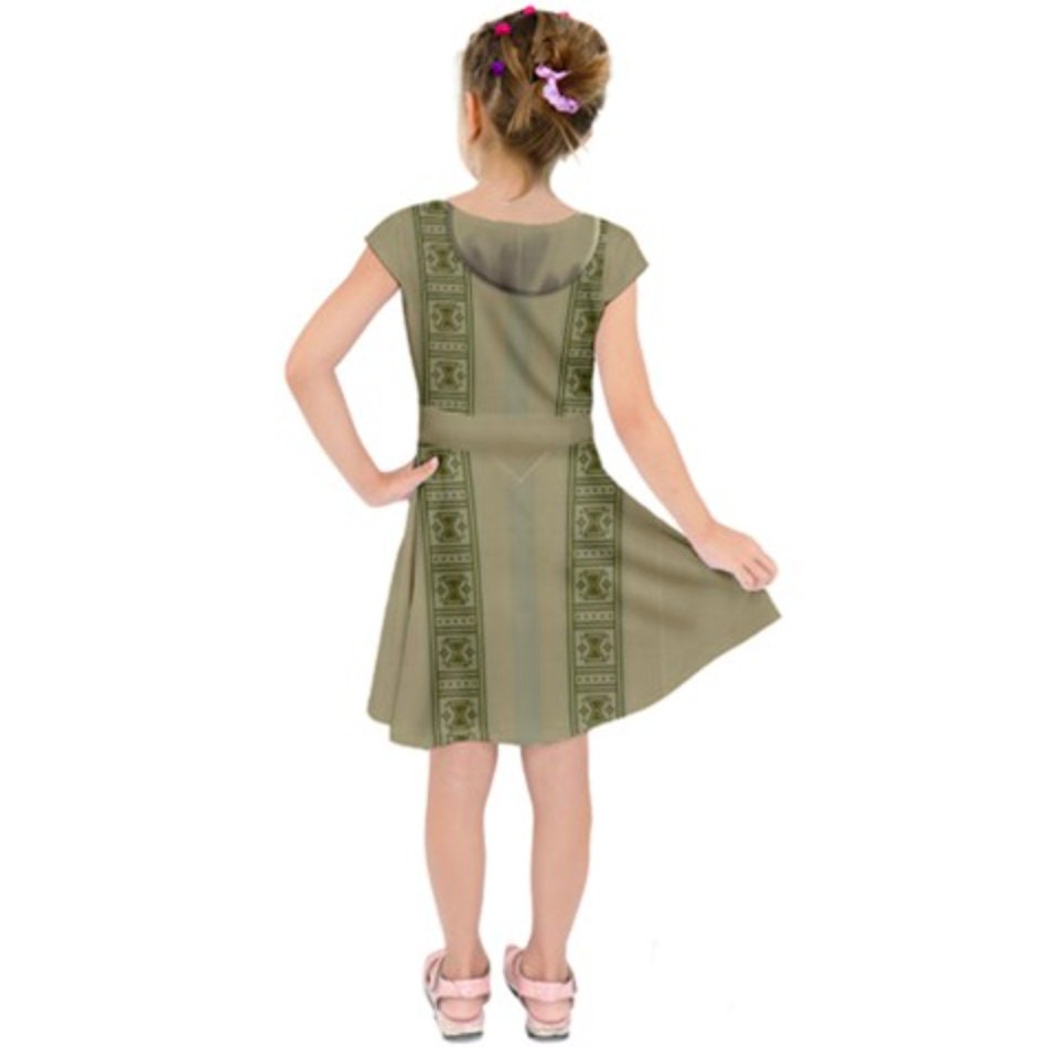 Kid's Bruno Encanto Inspired Short Sleeve Dress
