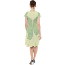 Tiana Princess and the Frog Inspired Cap Sleeve Midi Dress