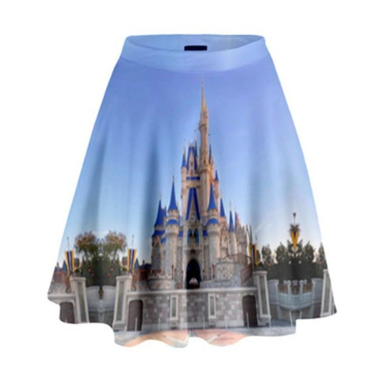 Cinderella Castle Inspired High Waisted Skirt