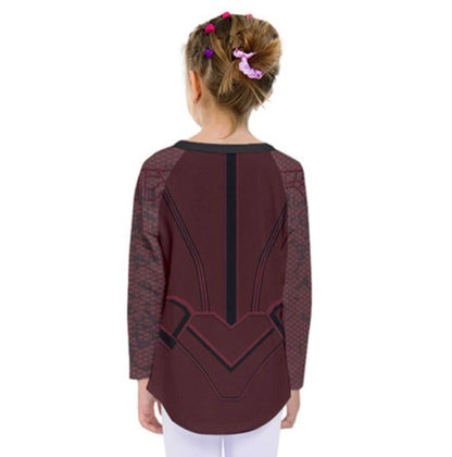Kid's Scarlet Witch Inspired Long Sleeve Shirt