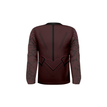 Men's Scarlet Witch Inspired Long Sleeve Shirt