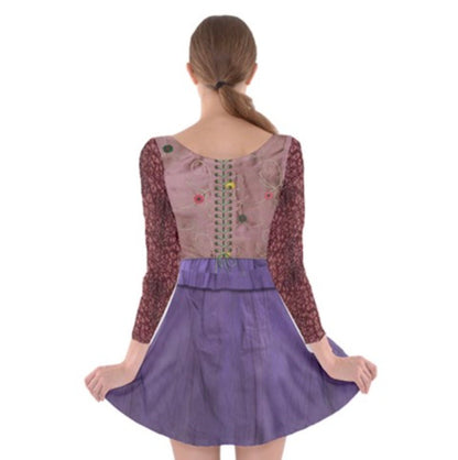 Sarah Sanderson Hocus Pocus Inspired Long Sleeve Skater Dress