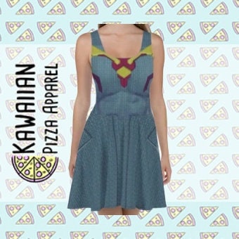 RUSH ORDER: Vision The Avengers Inspired Skater Dress