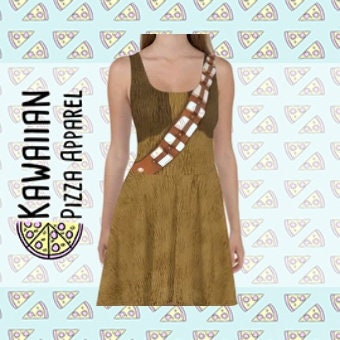 RUSH ORDER: Chewbacca Star Wars Inspired Skater Dress