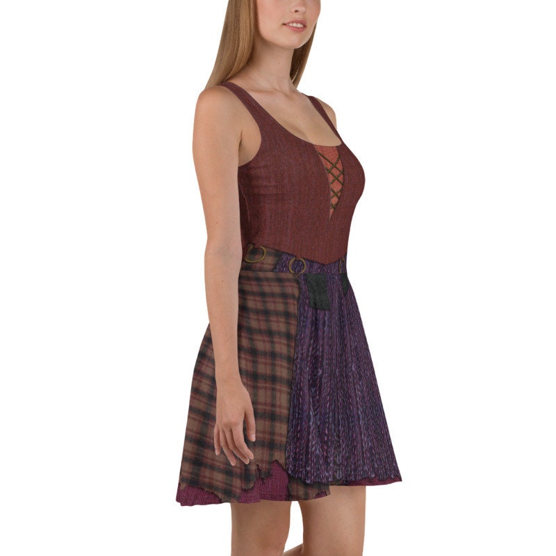 Mary Sanderson Hocus Pocus Inspired Skater Dress