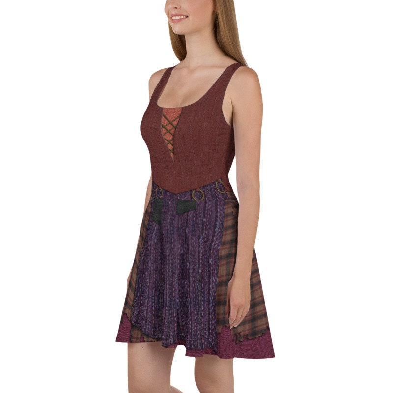 Mary Sanderson Hocus Pocus Inspired Skater Dress