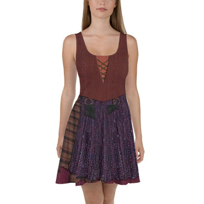 Mary Sanderson Hocus Pocus Inspired Skater Dress