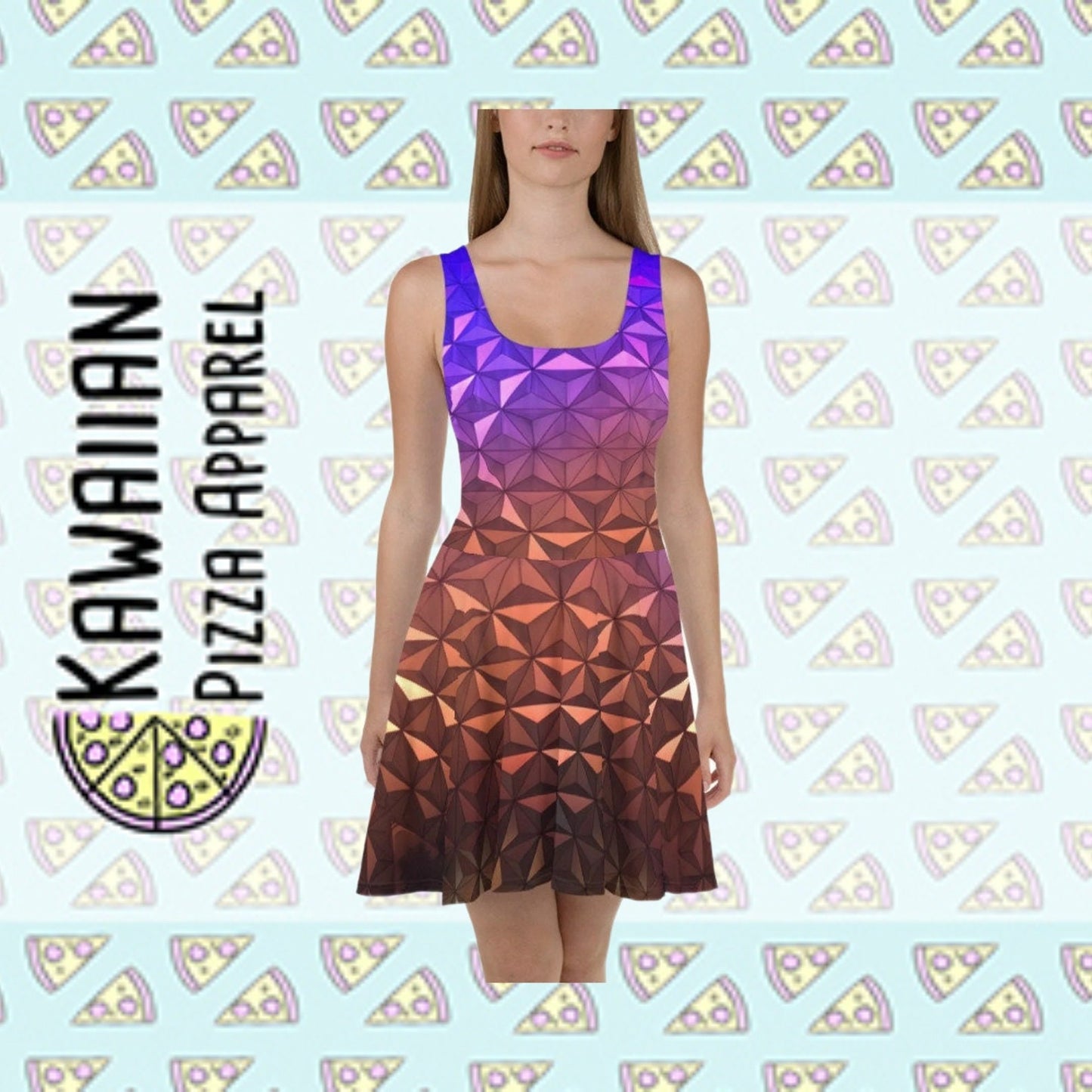 RUSH ORDER: Epcot Nighttime Spaceship Earth Inspired Skater Dress