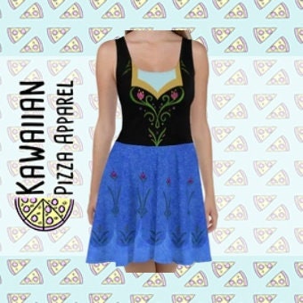 RUSH ORDER: Anna Frozen Inspired Skater Dress