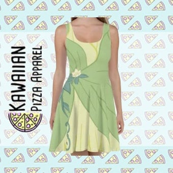 RUSH ORDER: Tiana Princess and the Frog Inspired Skater Dress