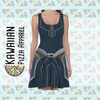 RUSH ORDER: Mandalore Ahsoka Tano Star Wars Inspired Skater Dress