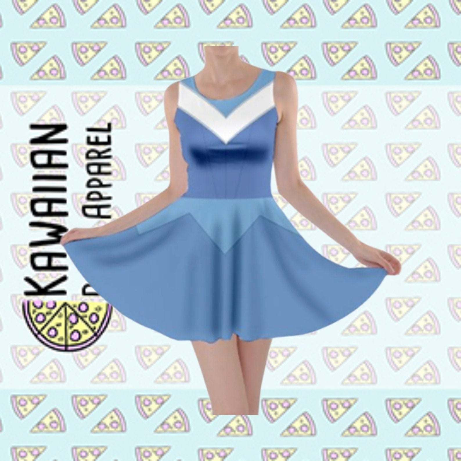 RUSH ORDER: Blue Aurora Sleeping Beauty Inspired Skater Dress