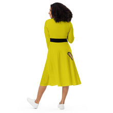 RUSH ORDER: Dopey Inspired All-over print long sleeve midi dress