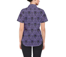 Women's Haunted Mansion Inspired Button Down Shirt