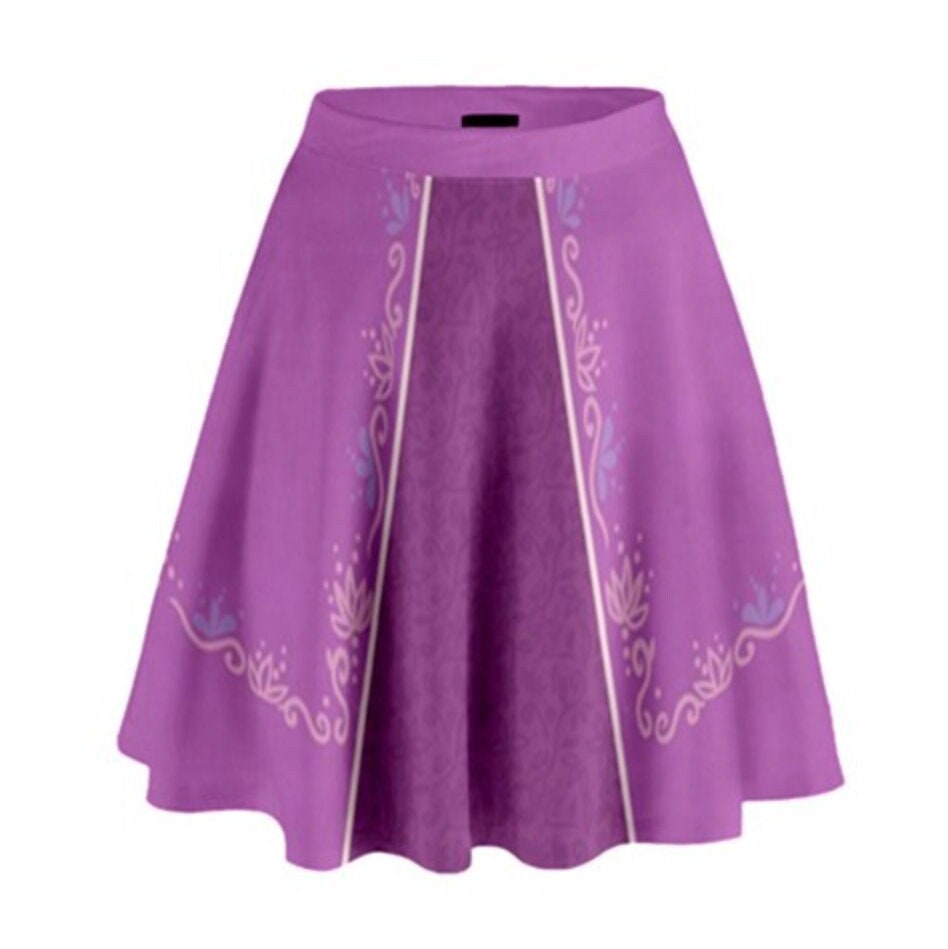 Rapunzel Tangled Inspired High Waisted Skirt