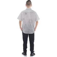 Mickey 100th Anniversary Inspired Short Sleeve Button Down Shirt