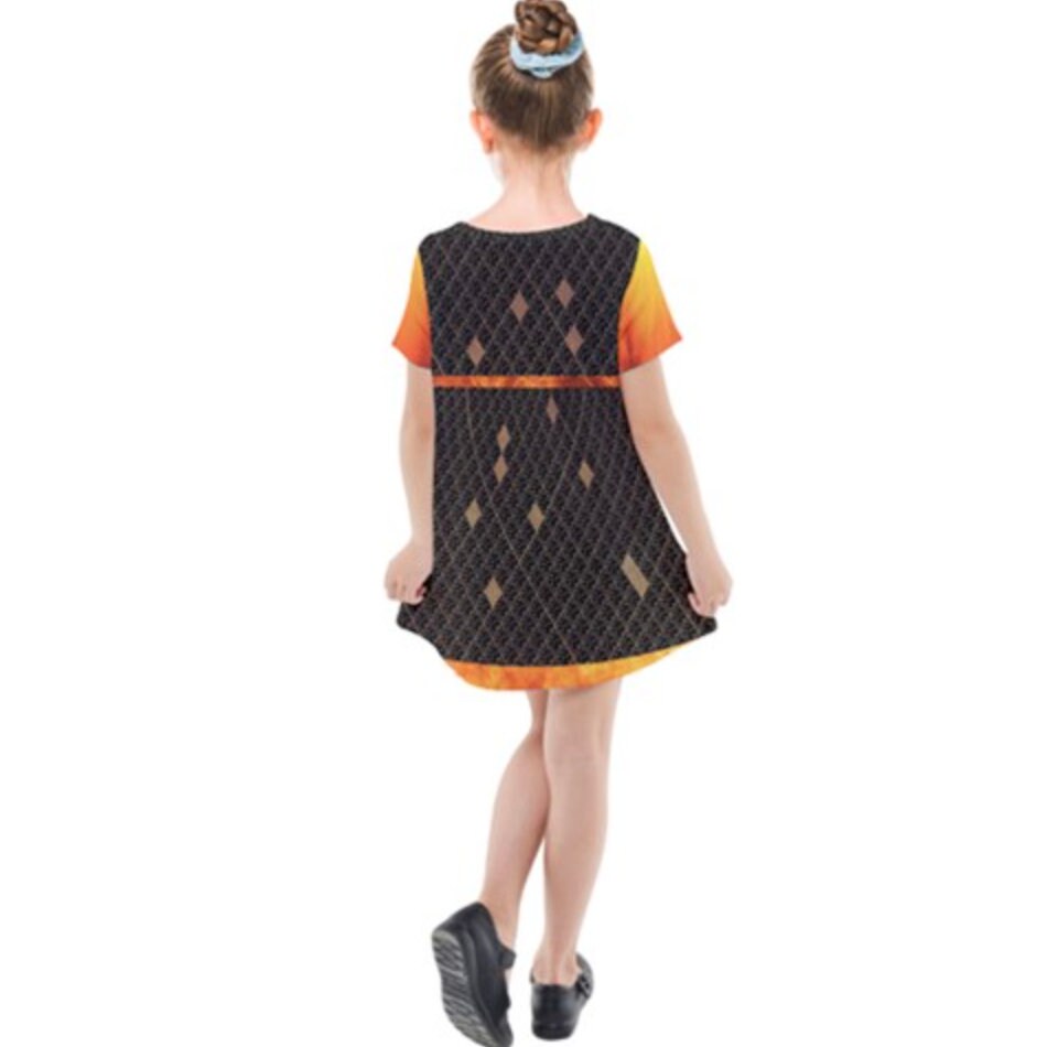 Kid's Ember Inspired Short Sleeve Dress