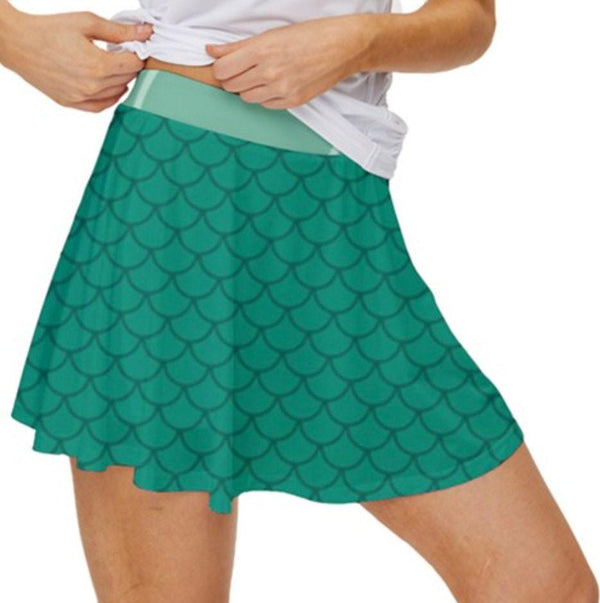 Ariel The Little Mermaid Inspired Sport Skater Skort