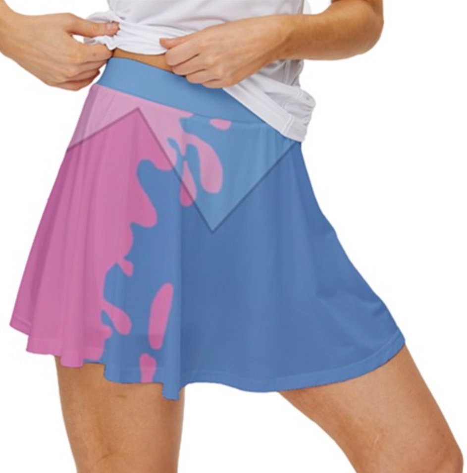 Aurora Make It Pink Make It Blue Sleeping Beauty Inspired Sport Skater Skort