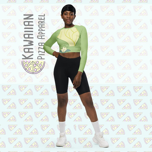 RUSH ORDER: Tiana Inspired Recycled long-sleeve crop top