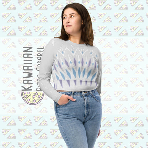 RUSH ORDER: Elsa Elements Inspired Recycled long-sleeve crop top