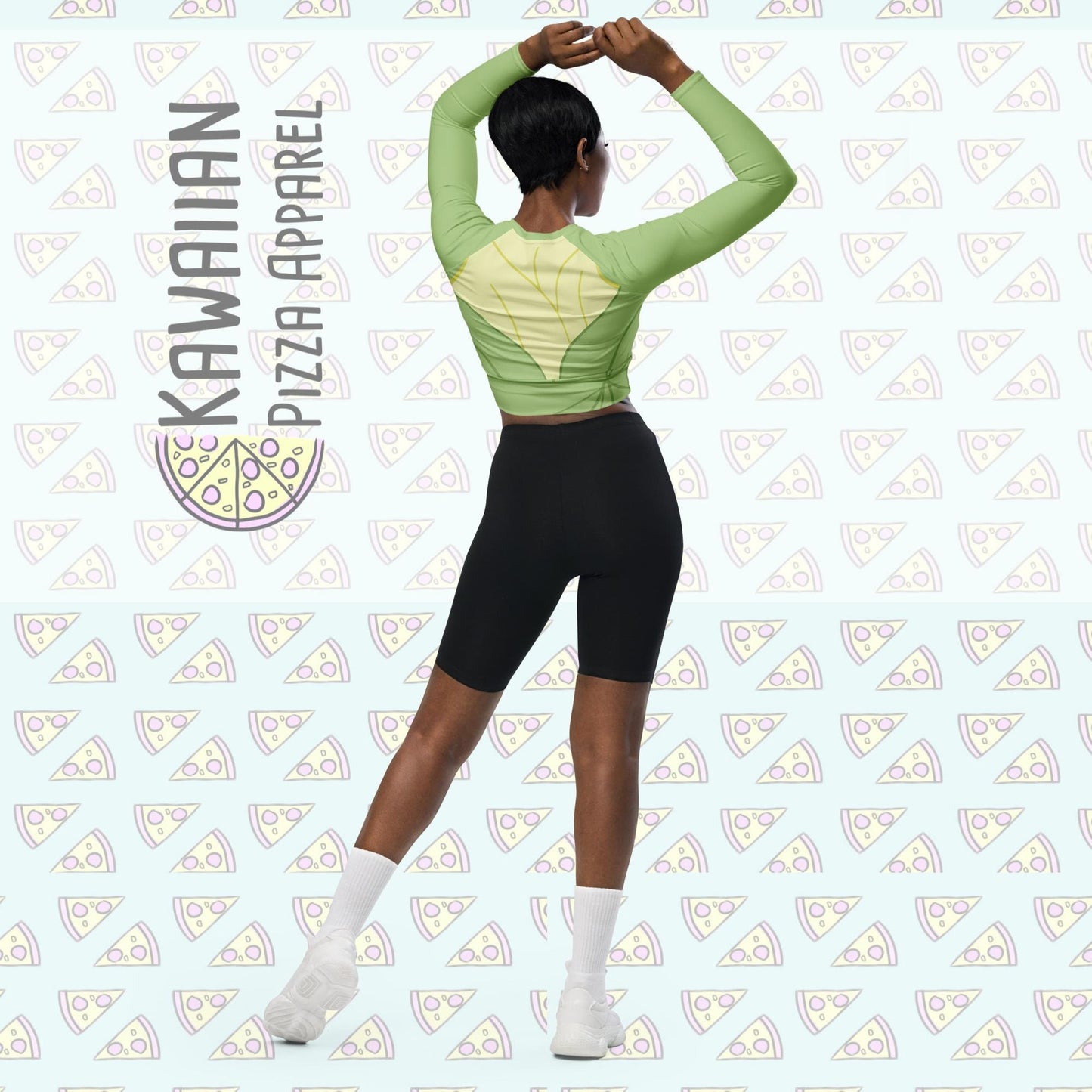 RUSH ORDER: Tiana Inspired Recycled long-sleeve crop top