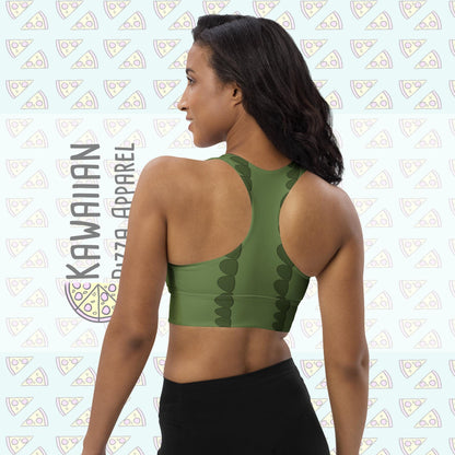 RUSH ORDER: Tick Tock Crocodile Inspired Longline sports bra