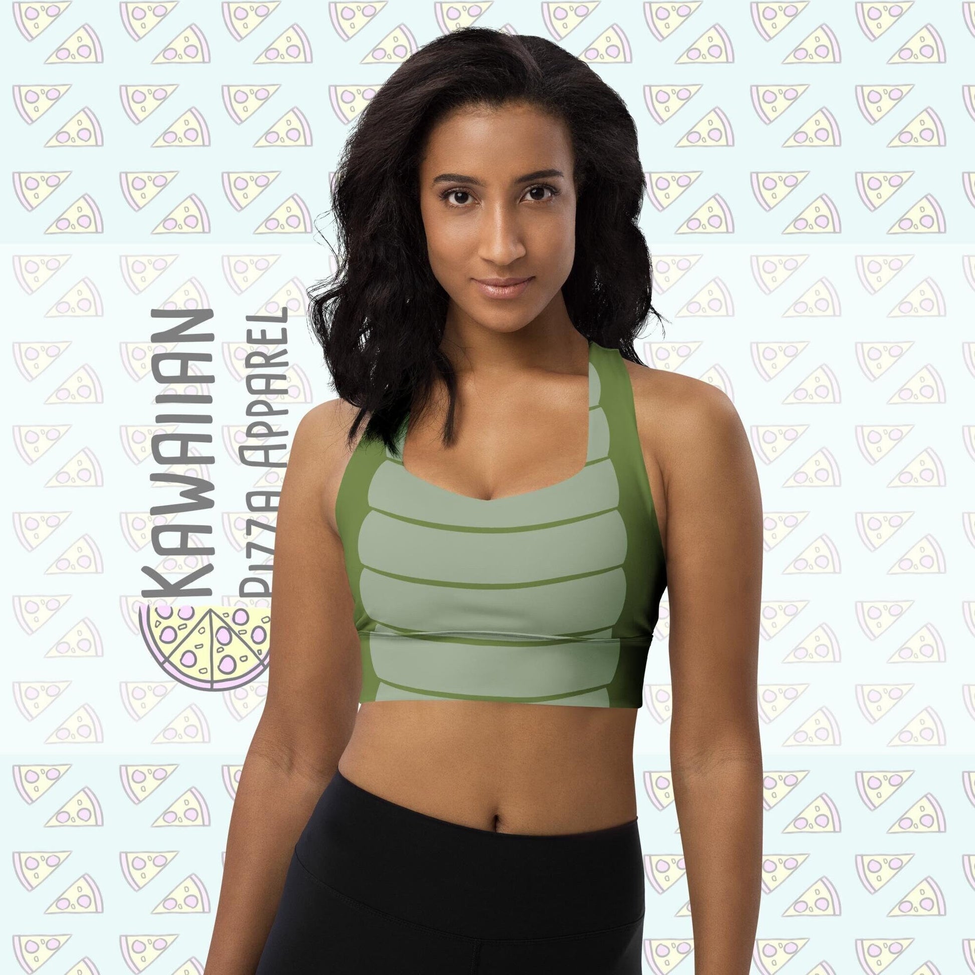 RUSH ORDER: Tick Tock Crocodile Inspired Longline sports bra