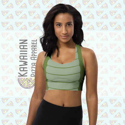 RUSH ORDER: Tick Tock Crocodile Inspired Longline sports bra