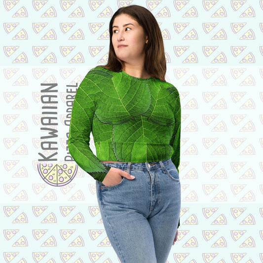RUSH ORDER: Tinker Bell Inspired Recycled long-sleeve crop top