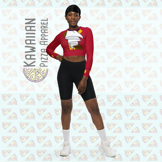 RUSH ORDER: Captain Hook Inspired Recycled long-sleeve crop top