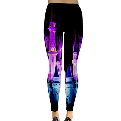 Cinderella Castle Nighttime Inspired Leggings