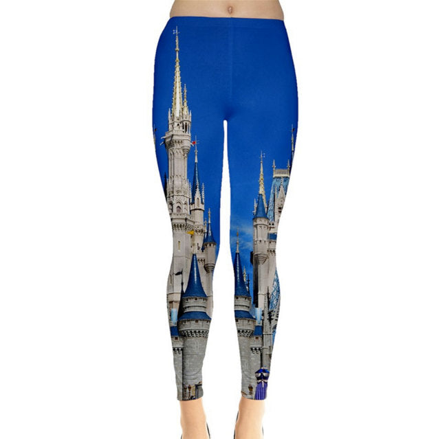 Cinderella Castle Inspired Leggings