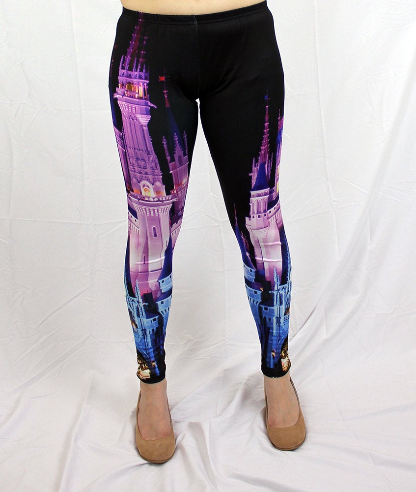 Cinderella Castle Nighttime Inspired Leggings